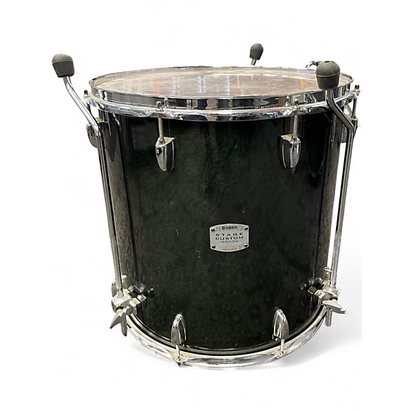 Used Yamaha 4 Piece Stage Custom Trans Dark Green Drum Kit