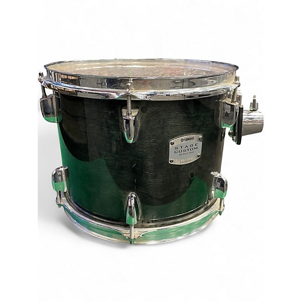 Used Yamaha 4 Piece Stage Custom Trans Dark Green Drum Kit