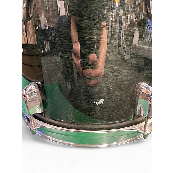 Used Yamaha 4 Piece Stage Custom Trans Dark Green Drum Kit