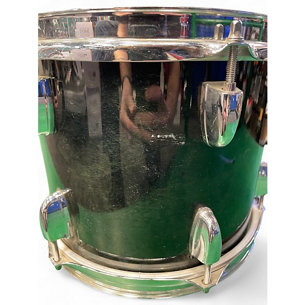 Used Yamaha 4 Piece Stage Custom Trans Dark Green Drum Kit