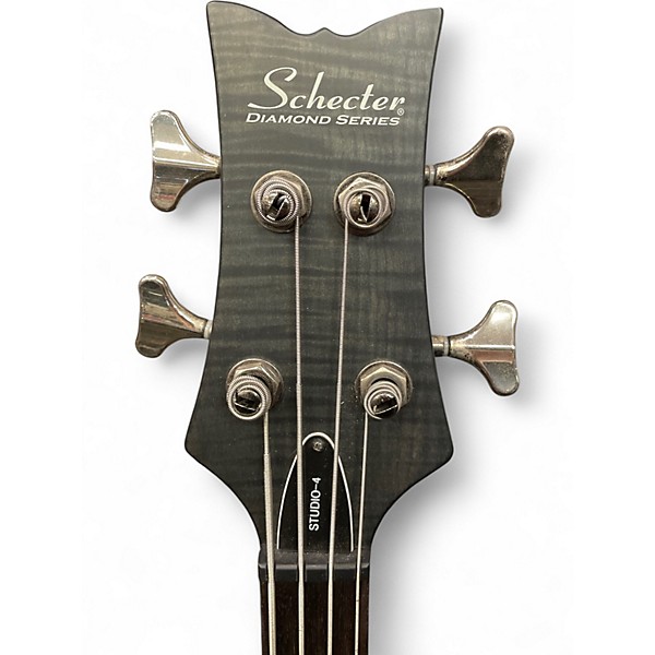 Used Schecter Guitar Research Studio 4 Black Electric Bass Guitar