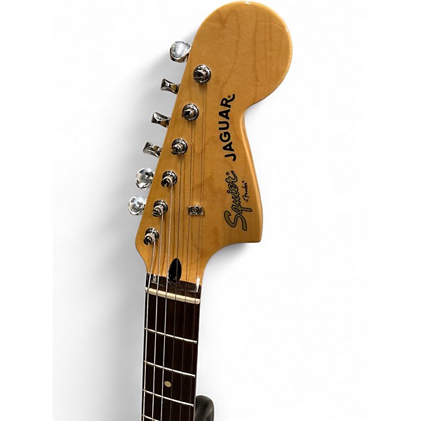 Used Squier JAGUAR  White Solid Body Electric Guitar