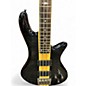 Used Schecter Guitar Research Stiletto Elite 4 String Black Electric Bass Guitar