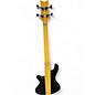 Used Schecter Guitar Research Stiletto Elite 4 String Black Electric Bass Guitar