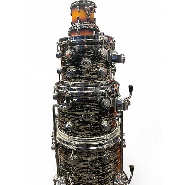 Used DW 5 Piece Collector's Series Maple Mahogany BLACK OYSTER Drum Kit