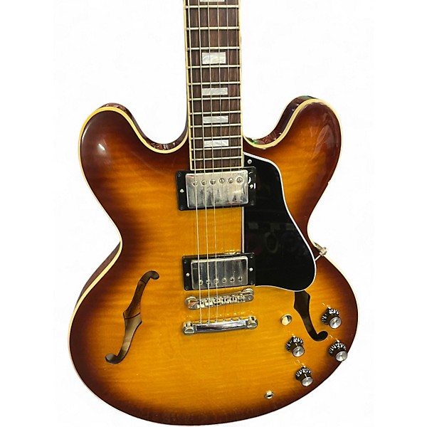 Used 2021 Gibson ES335 Figured Iced Tea Hollow Body Electric Guitar