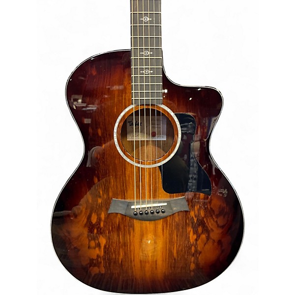 Used Taylor 224CEKDLX 3 Color Sunburst Acoustic Electric Guitar