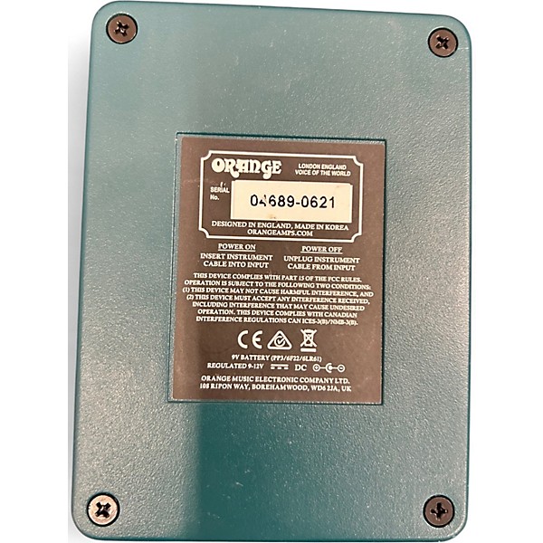 Used Orange Amplifiers Fur Coat Effect Pedal