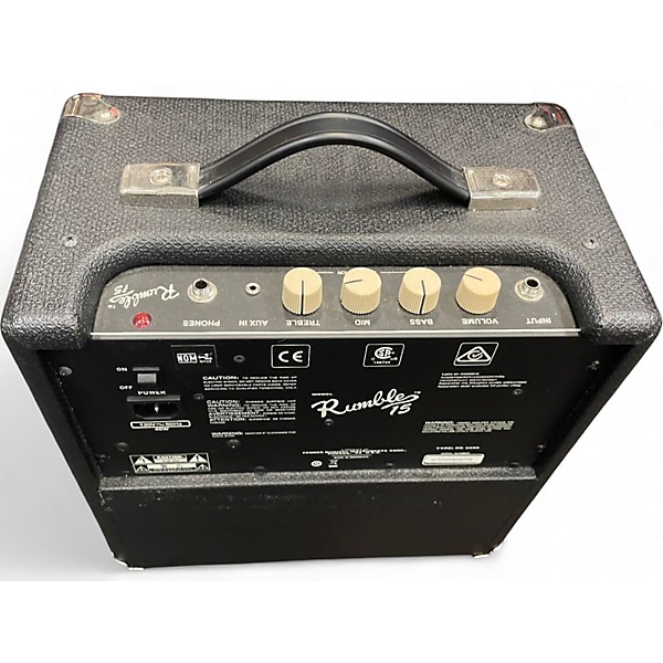 Used Fender Rumble 15 15W 1X8 Bass Combo Amp