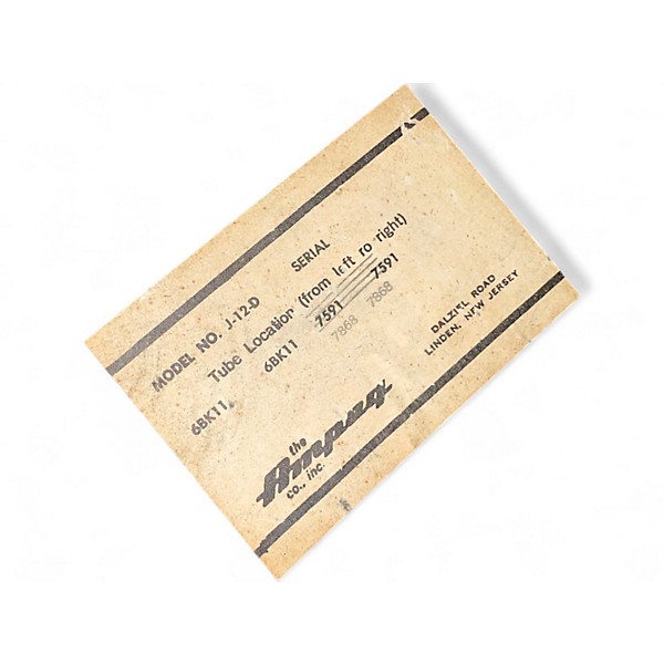 Vintage 1967 Ampeg J-12-D Tube Guitar Combo Amp