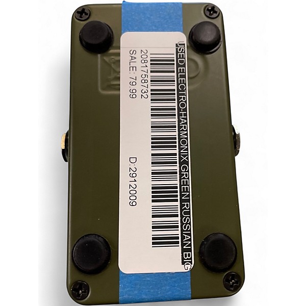 Used Electro-Harmonix Green Russian Big Muff Pi Fuzz Effect Pedal