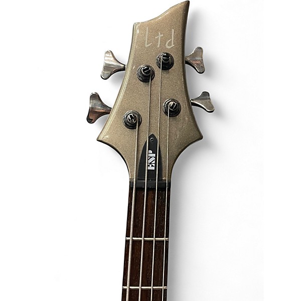 Used ESP LTD F-204 Olive Metallic Electric Bass Guitar