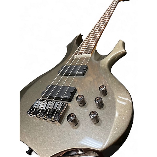 Used ESP LTD F-204 Olive Metallic Electric Bass Guitar