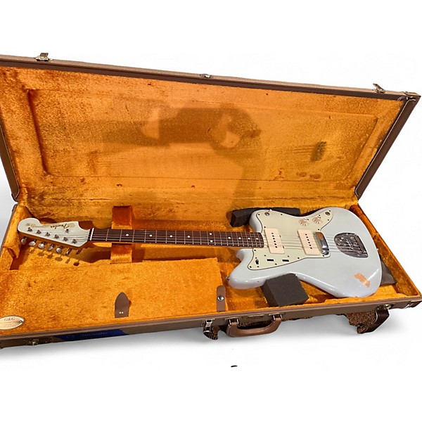 Used Fender custom shop 64 jazzmaster relic Daphne Blue Solid Body Electric Guitar