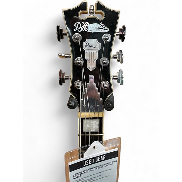 Used D'Angelico Premier Series Bedford SH Fiesta Red Hollow Body Electric Guitar