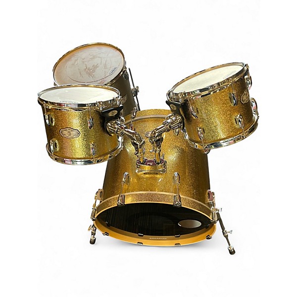 Used Pearl 4 Piece Vision GOLD FLAKE Drum Kit