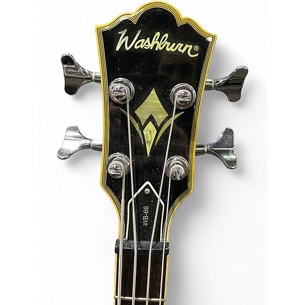 Used Washburn WB-66 Gold Electric Bass Guitar