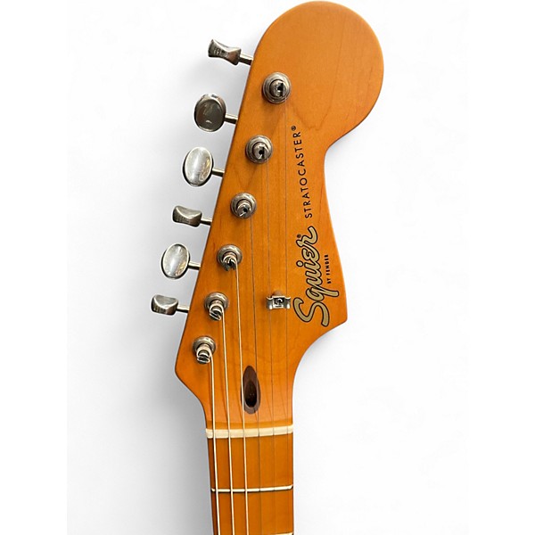 Used Squier 40TH Anniversary Stratocaster Green Solid Body Electric Guitar