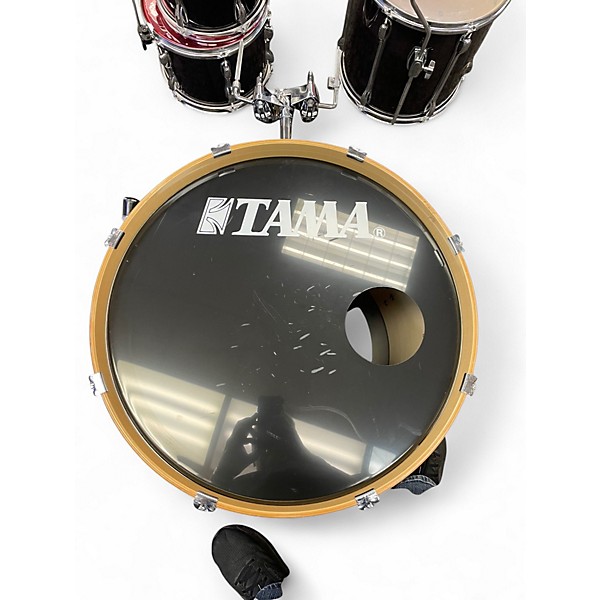 Used TAMA 5 Piece Rockstar dark wood Drum Kit