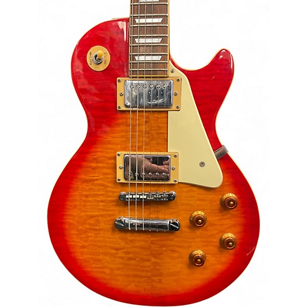 Used 2005 Epiphone Les Paul Standard 2 Color Sunburst Solid Body Electric Guitar