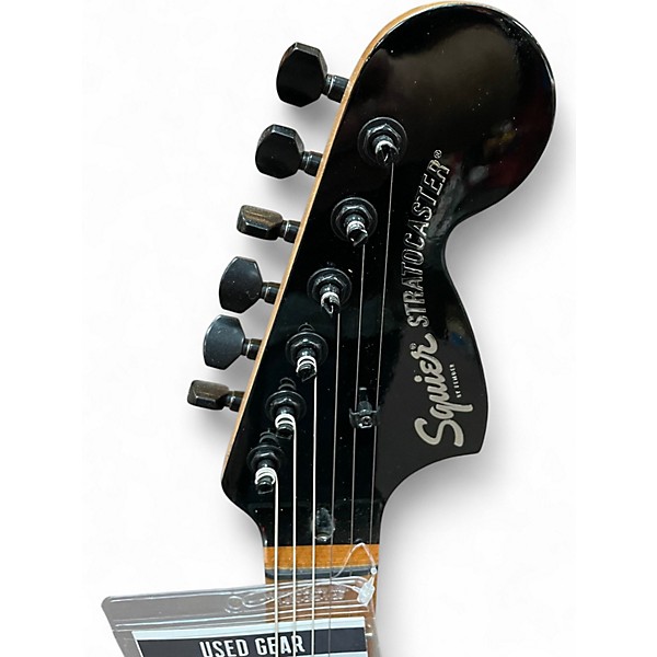 Used Squier Contemporary Stratocaster Black Solid Body Electric Guitar