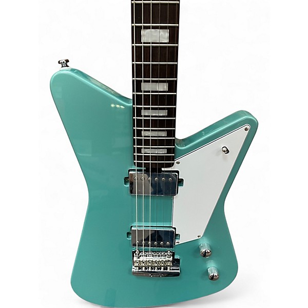 Used Sterling by Music Man mariposa teal Solid Body Electric Guitar