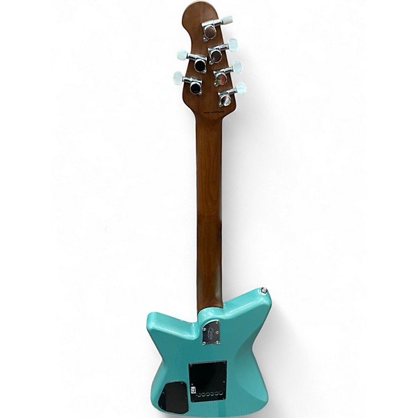 Used Sterling by Music Man mariposa teal Solid Body Electric Guitar