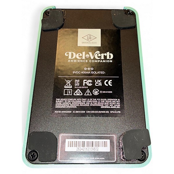 Used Universal Audio Del-Verb Ambience Companion Effect Pedal