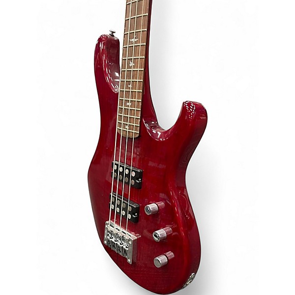 Used PRS SE Kingfisher Scarlett Red Electric Bass Guitar