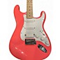 Used Squier Stratocaster HSS CORAL Solid Body Electric Guitar