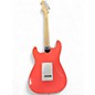 Used Squier Stratocaster HSS CORAL Solid Body Electric Guitar