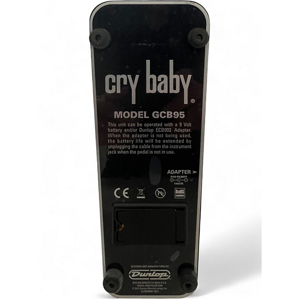 Used Dunlop GCB95 Original Crybaby Wah Effect Pedal