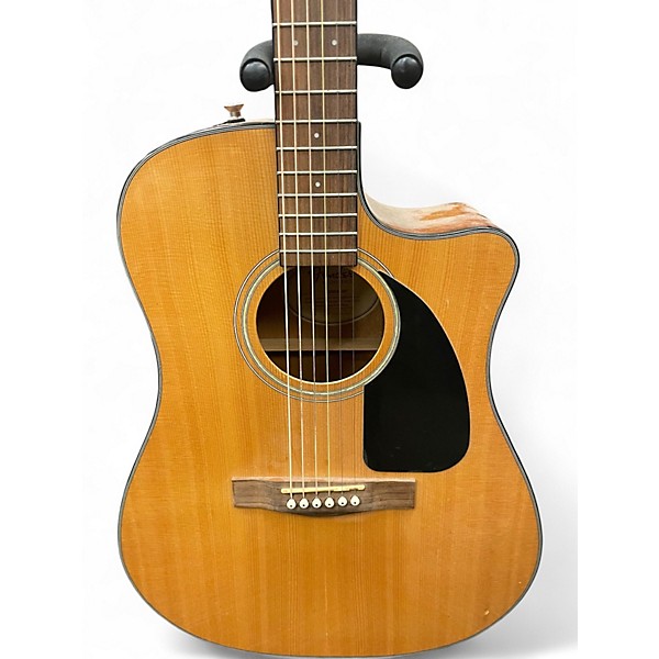 Used Fender CD60CE Mahogany Natural Acoustic Electric Guitar
