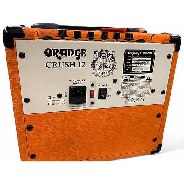 Used Orange Amplifiers Crush 12 Guitar Combo Amp