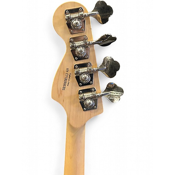 Used Squier Affinity Jazz Bass Inca Silver Electric Bass Guitar