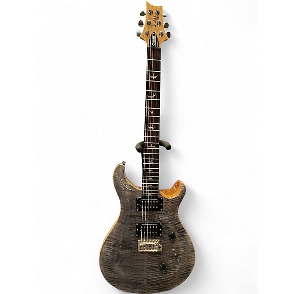 Used PRS SE Custom 24 trans gray Solid Body Electric Guitar