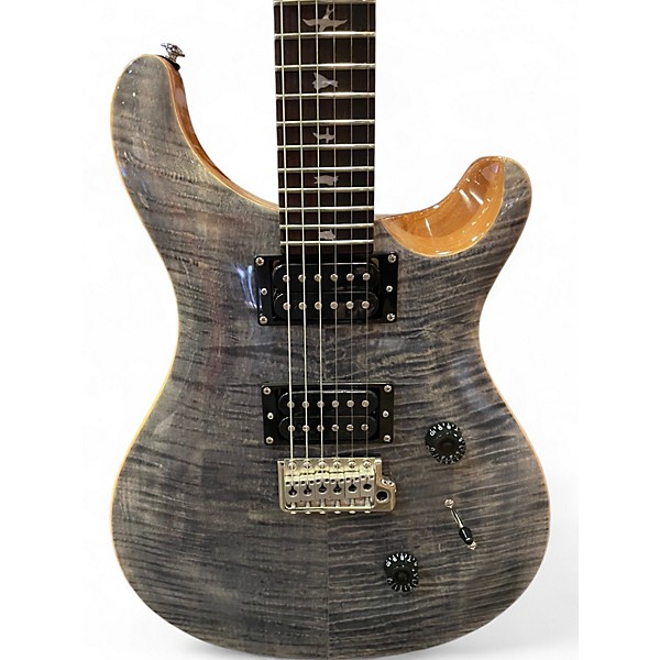 Used PRS SE Custom 24 trans gray Solid Body Electric Guitar