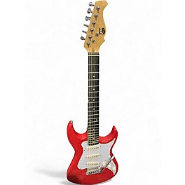 Used AXL ELECTRIC GUITAR Candy Apple Red Solid Body Electric Guitar