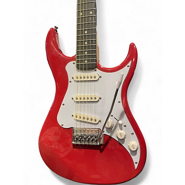 Used AXL ELECTRIC GUITAR Candy Apple Red Solid Body Electric Guitar
