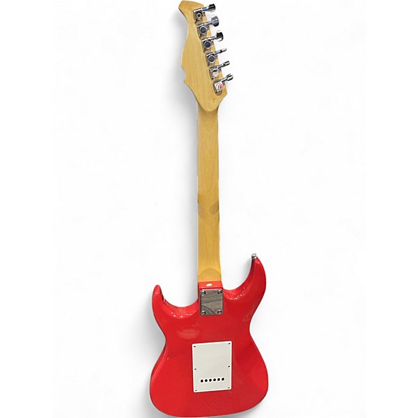 Used AXL ELECTRIC GUITAR Candy Apple Red Solid Body Electric Guitar