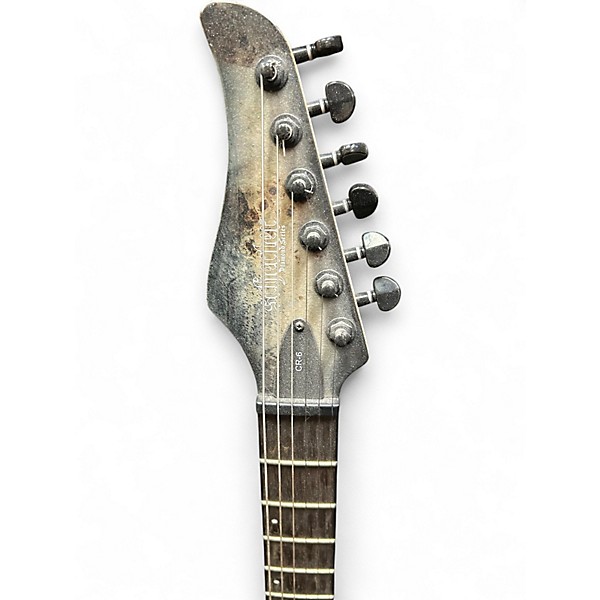 Used Schecter Guitar Research CR6 Trans Black Solid Body Electric Guitar