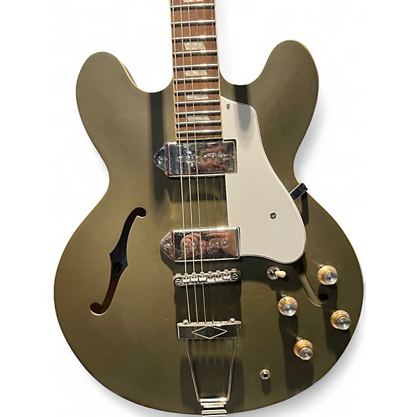 Used Epiphone Casino Worn Olive Hollow Body Electric Guitar
