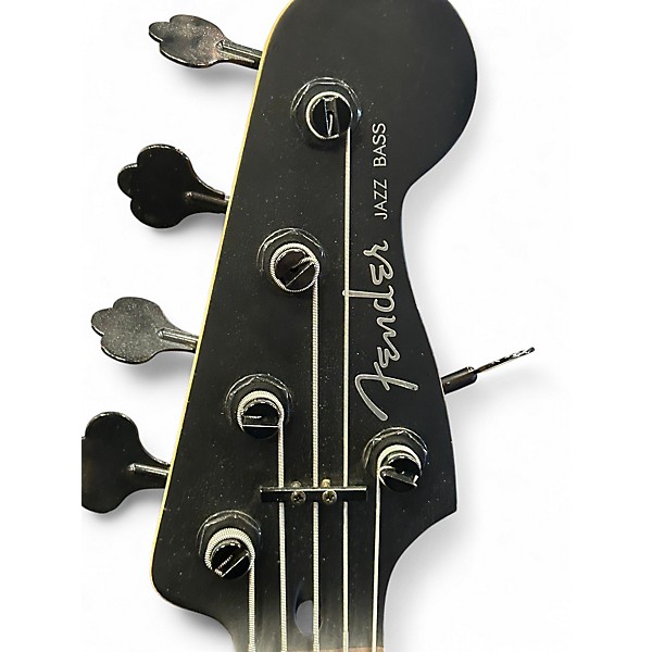 Used Fender Jazz Bass 24 V Satin Black Electric Bass Guitar