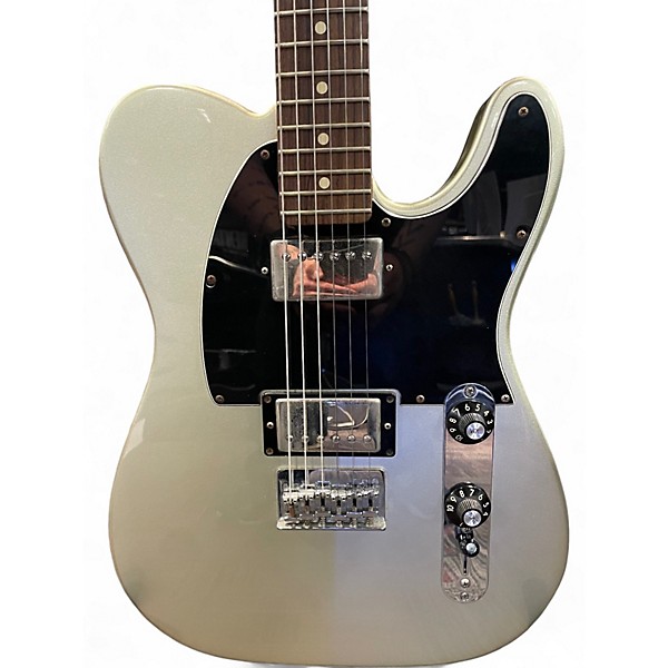 Used 2011 Fender Blacktop Telecaster Black and Silver Solid Body Electric Guitar