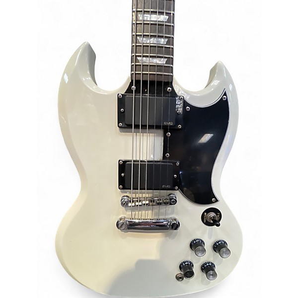 Used 2007 Epiphone SG G400 EMG 81/85 Alpine White Solid Body Electric Guitar