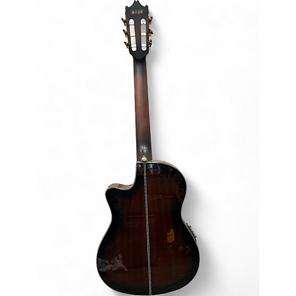 Used Ibanez ga35tce Walnut Classical Acoustic Electric Guitar