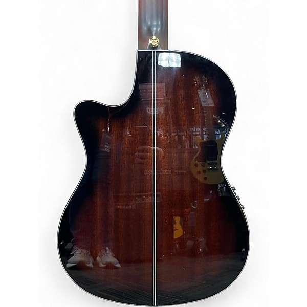Used Ibanez ga35tce Walnut Classical Acoustic Electric Guitar
