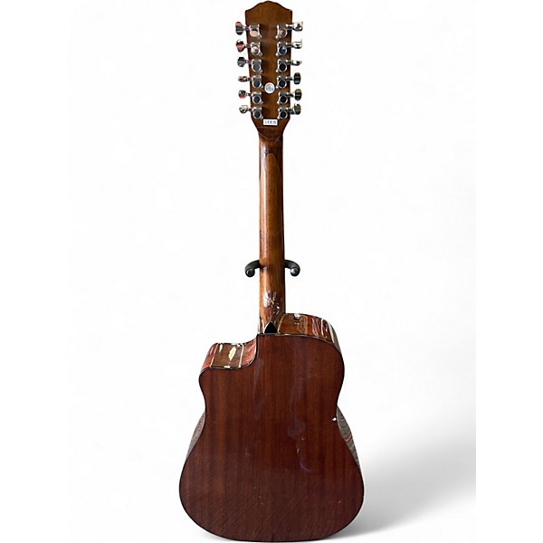 Used Fender CD-60SCE Dread 12 Natural 12 String Acoustic Electric Guitar