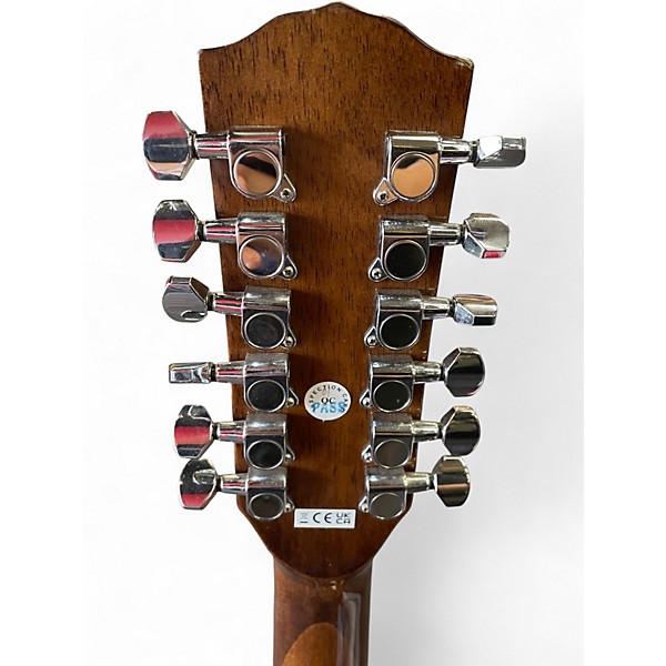 Used Fender CD-60SCE Dread 12 Natural 12 String Acoustic Electric Guitar