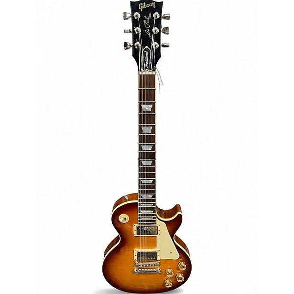 Used 2015 Gibson Les Paul Traditional 2015 Tobacco Sunburst Solid Body Electric Guitar